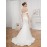 Elegant Off-Shoulder Ruffle Hem Wedding Dress - Exquisite Tie Back Wedding Party Gown for Women - Formal Evening, Occasion, Engagement, Ceremony, and Reception Wear