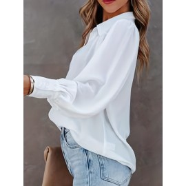 Tooluck Women's Lantern Sleeve Shirt